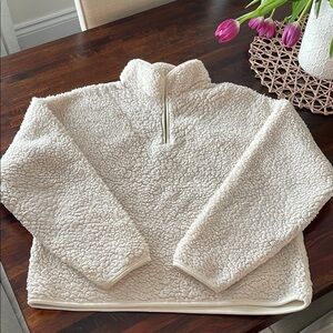 Cozy Cream Sherpa Pullover